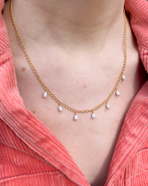 collier Olympe perles d'eau douce ajustable