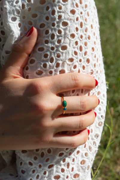 Isadora - Malachite & turquoise