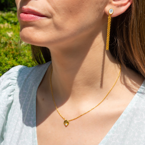 Collier Rose - Nacre