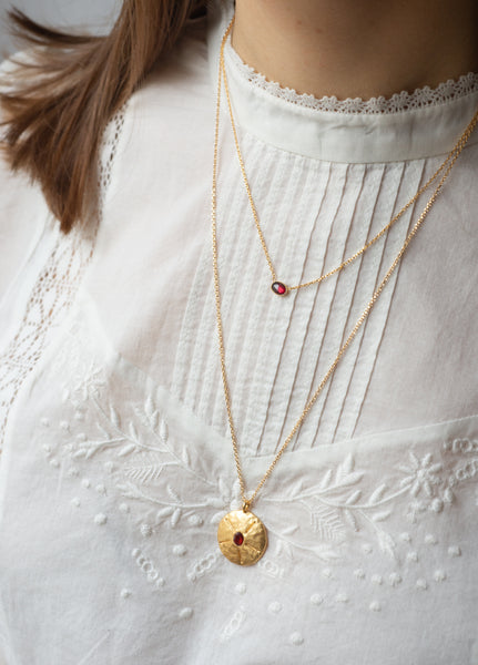 Collier Gabrielle - Grenat
